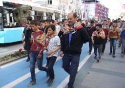 Antalya’da Yörük Gençliği Platformu üyelerinden CHP listesine protesto